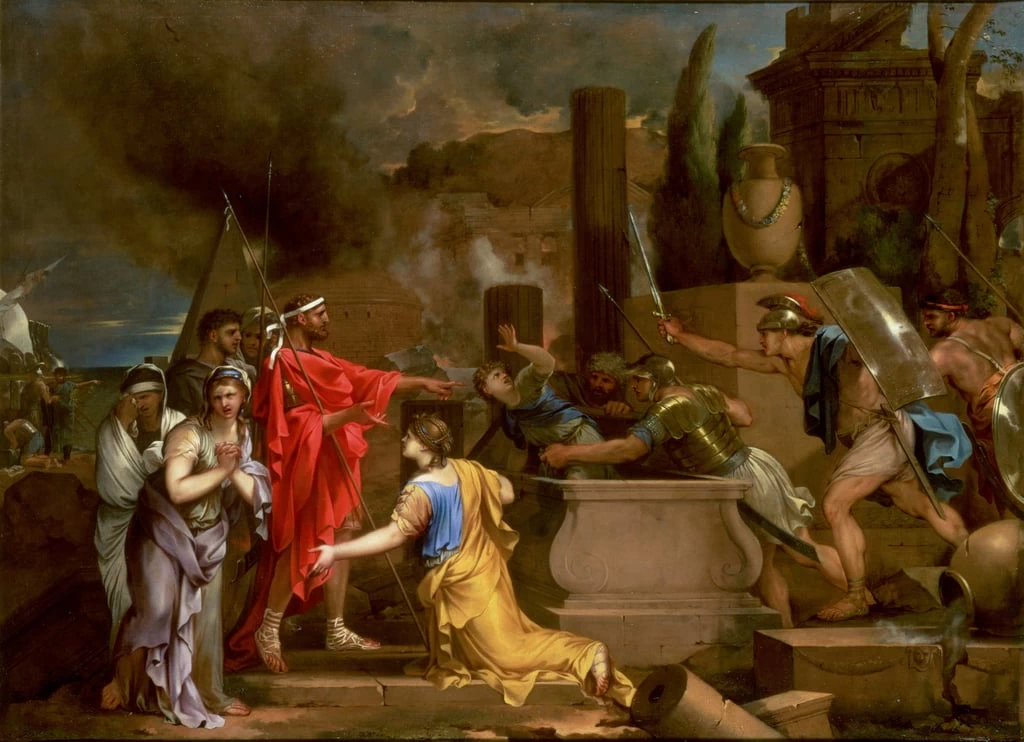 Ulisse alla scoperta di Astianatte nascosta nella tomba di Ettore